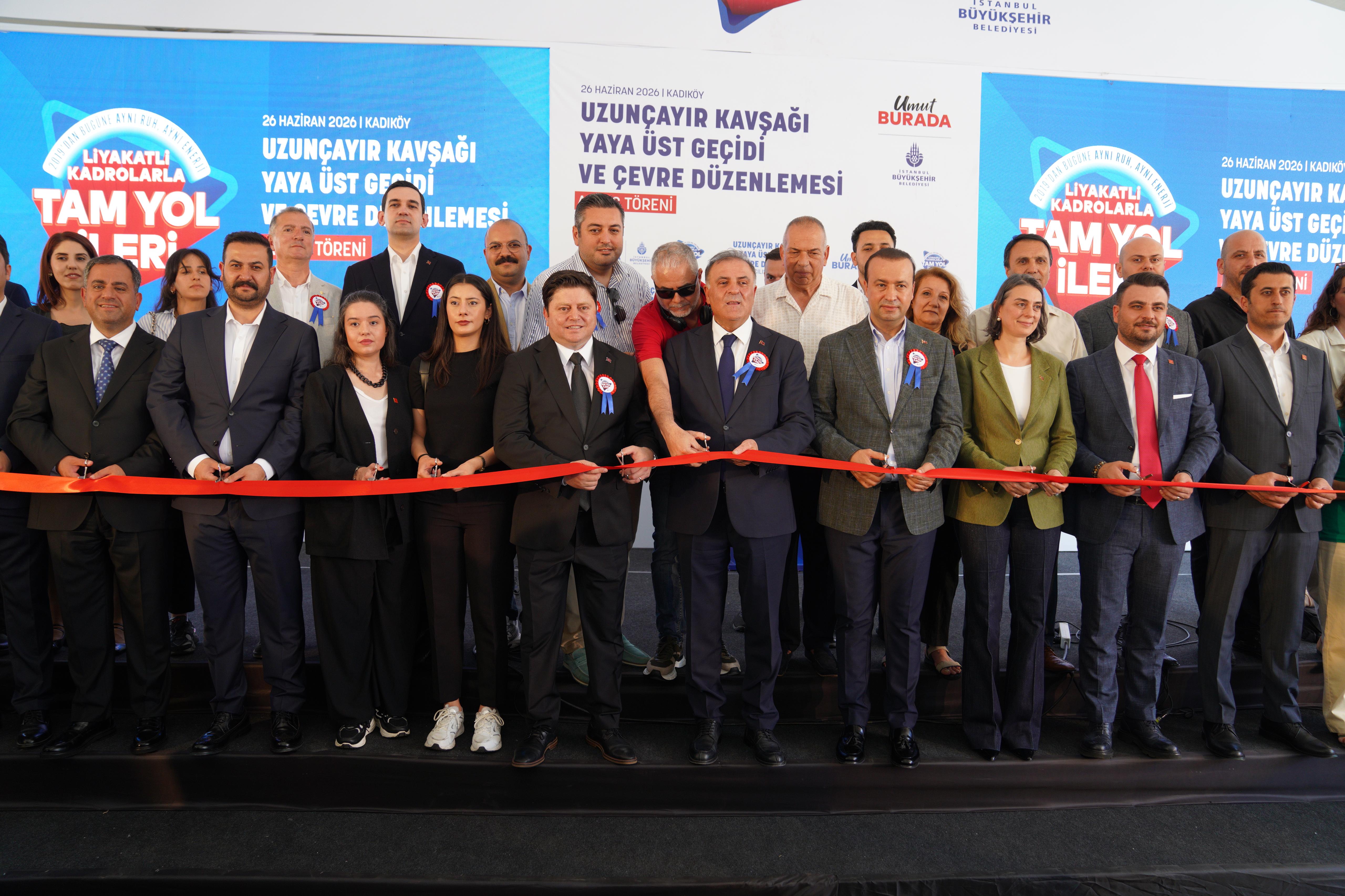 Uzunçayır Kavşağı Yaya Üstgeçidi açıldı